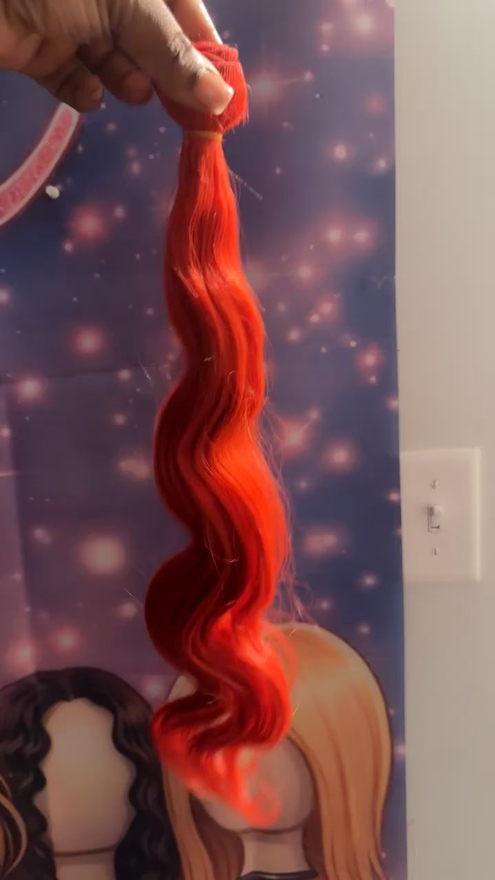 22” Body wave (Red) bundle